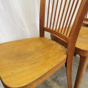 Vintage STOL Kamnik Wooden Dining Chair: 1960s Yugoslavia Bistro Style