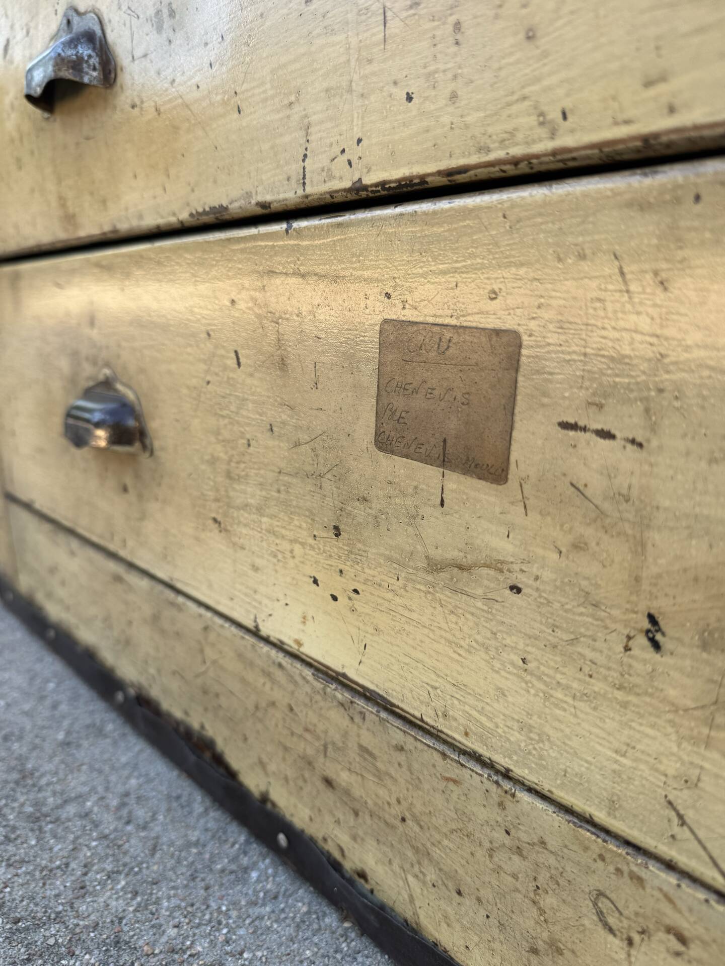 1940s iron and wood workshop furniture