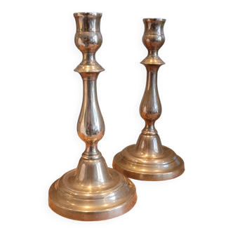 La Redoute x Selency pair of brass candle holders 31
