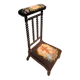 Prie dieu Napoléon III en bois noirci