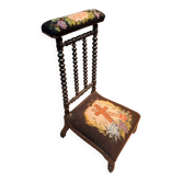 Prie dieu Napoléon III en bois noirci