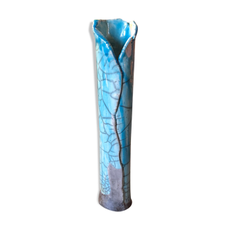 Vase en céramique raku