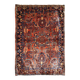 Handmade antique Persian Sarouk rug 3.4' x 5.3' (103cm x 161cm) 1920s - 1B697