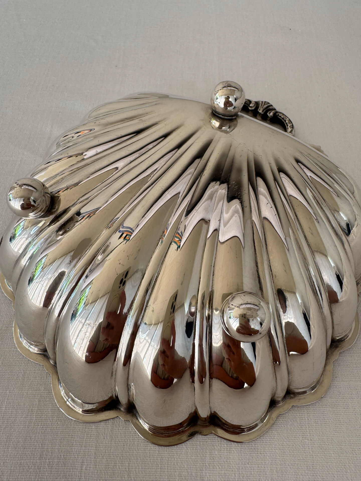 Vintage Silver Plated Shell Shaped Deep Bowl