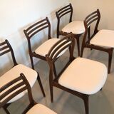 Lot de 6 chaises par P.E. Jorgensen pour Farso Stolefabrik