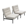 Pair of "Parallel bar" armchairs by Florence Knoll, Knoll International edition