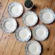 Set of 7 soup plates n°64 Moulin des Loups et Hamage