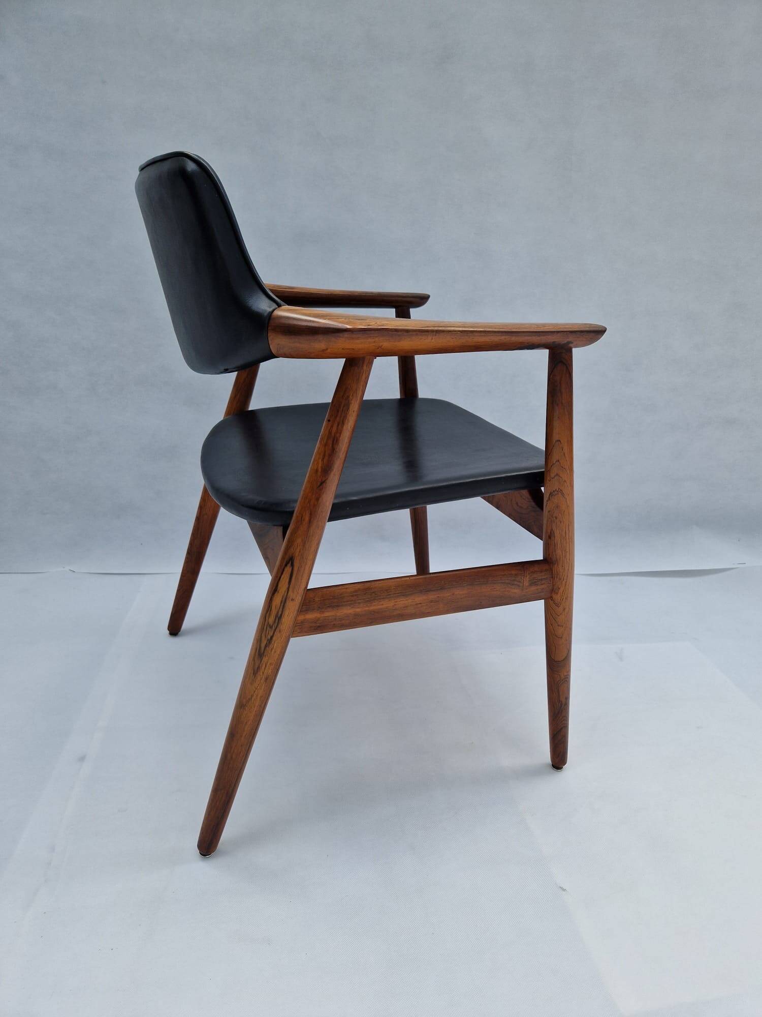 Erik Kirkegarrd teak office chair for Stolefabrik / Povl Dinesen, Denmark