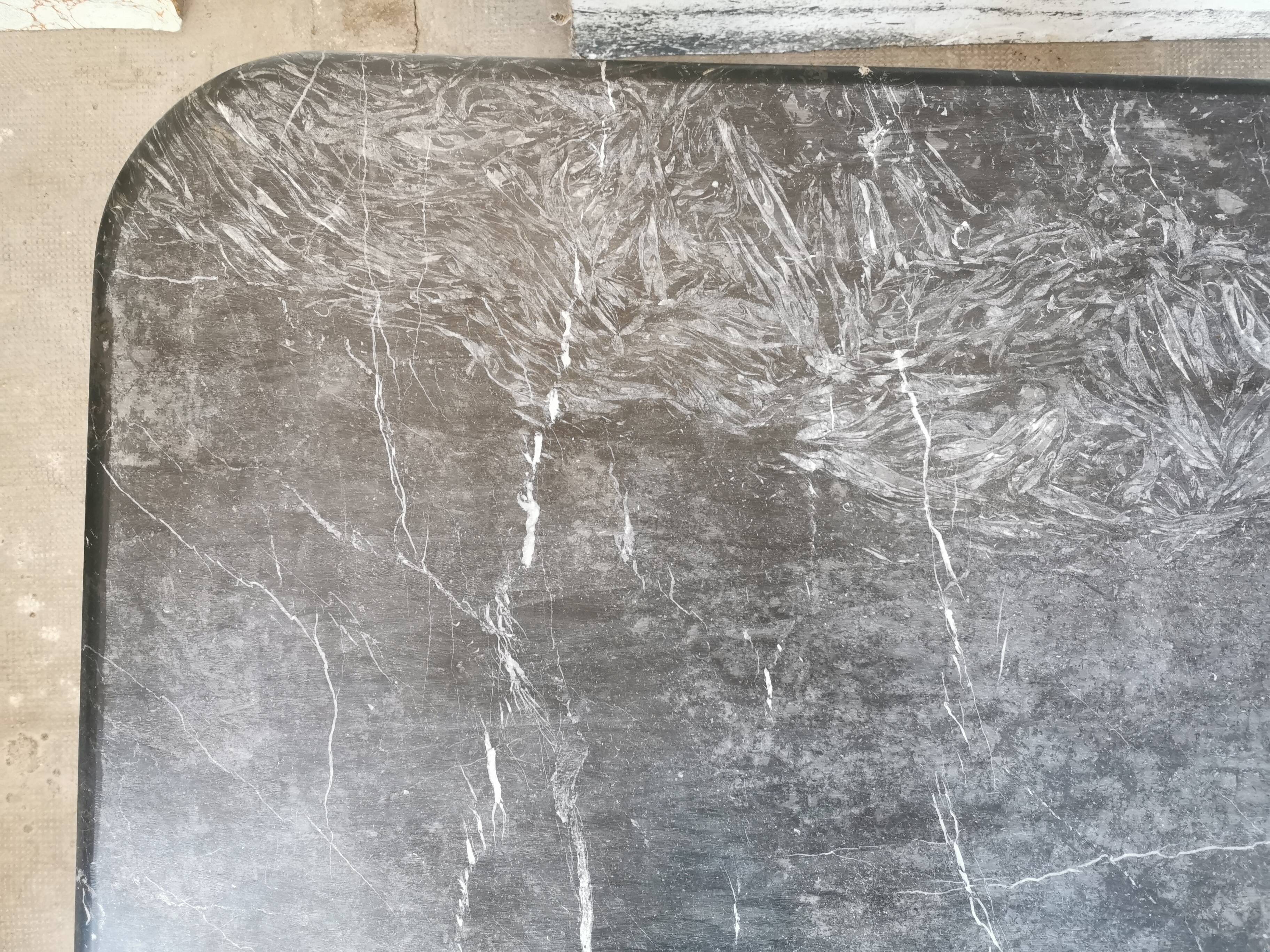 Black marble coffee table