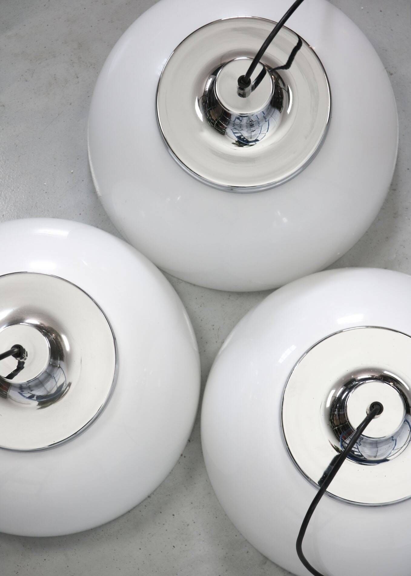 Set of 2 Vintage Faro lamps by Luigi Massoni from Guzzini & Meblo, 1960s