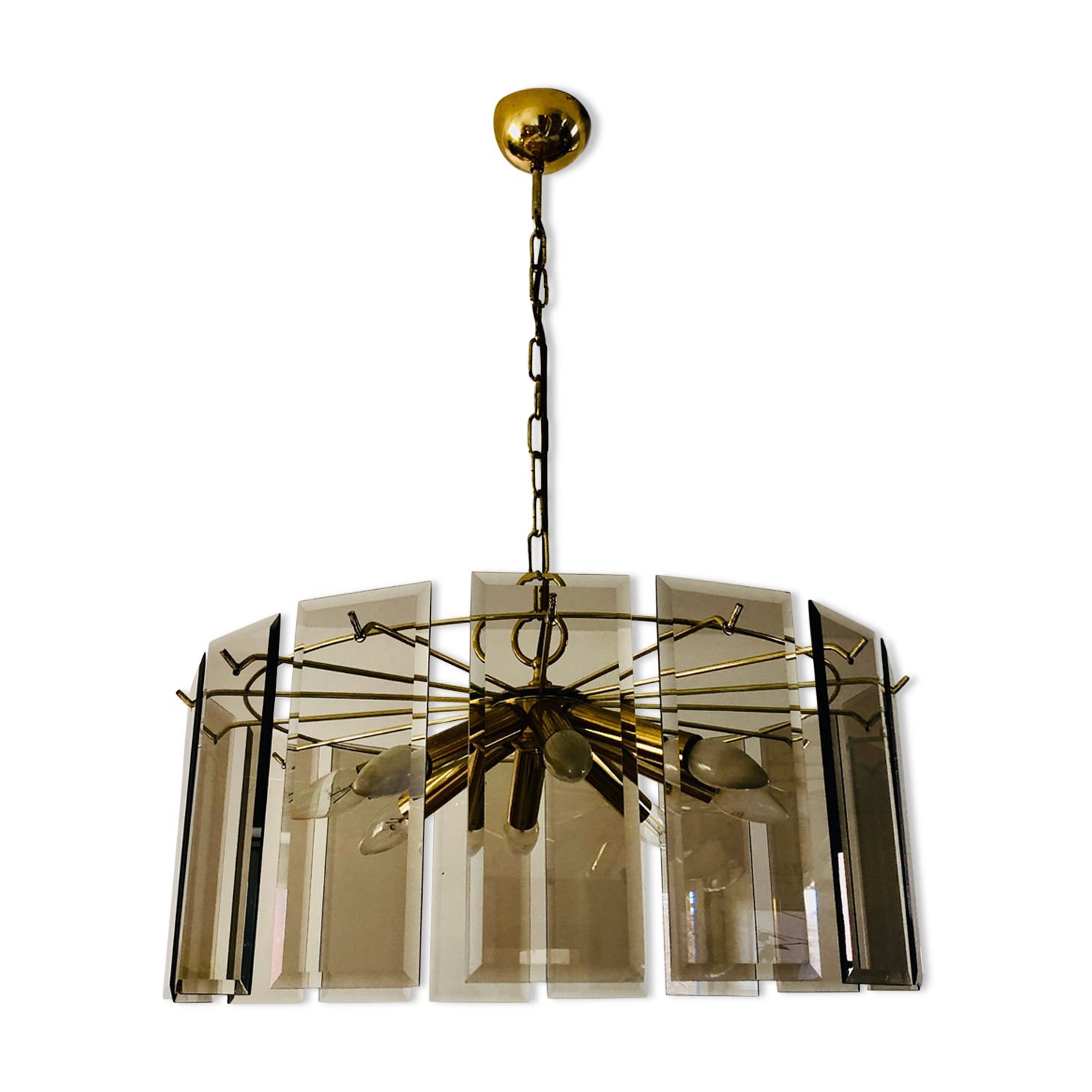 Large chandelier 8 burners 1970