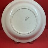 Hollow round plate in Badonviller earthenware Ø 27.8 cm