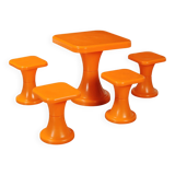 Set of 1970s side tables in plastic material
