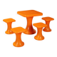 Set of 1970s side tables in plastic material