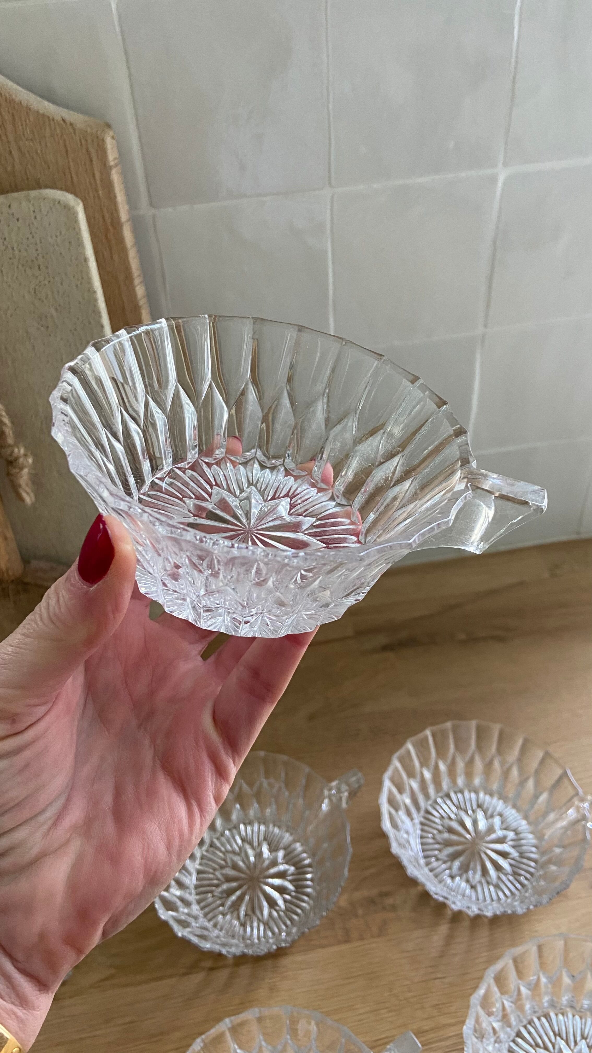 Christmas Pop-up 2022 - Set of 6 Vintage Glass Coffee/Tea Cups