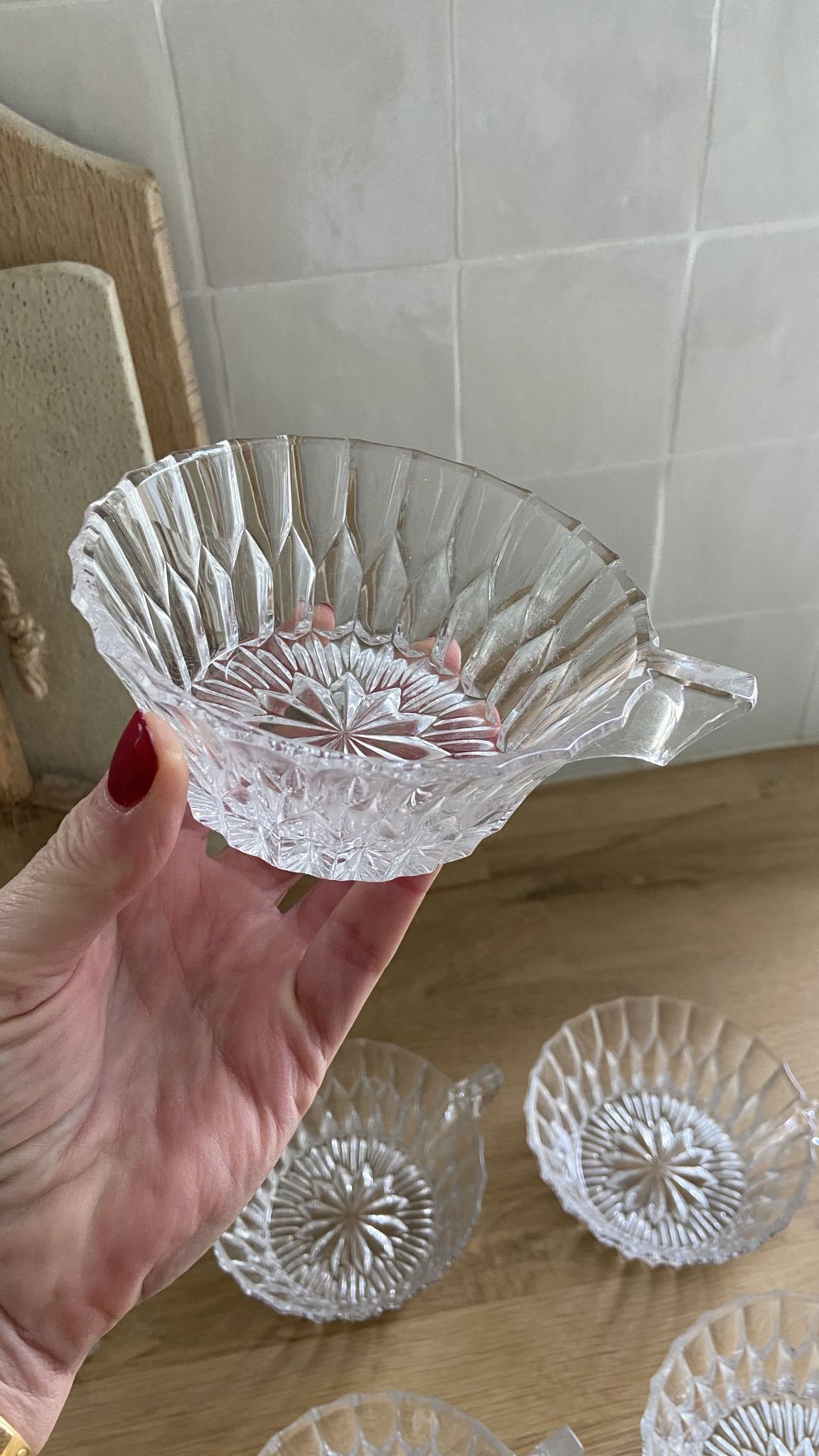 Christmas Pop-up 2022 - Set of 6 Vintage Glass Coffee/Tea Cups