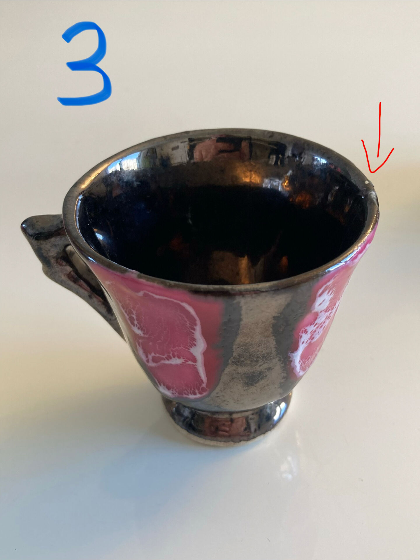 Service à Café /Thé en grès flammé / effets irisés - Atelier Vallauris