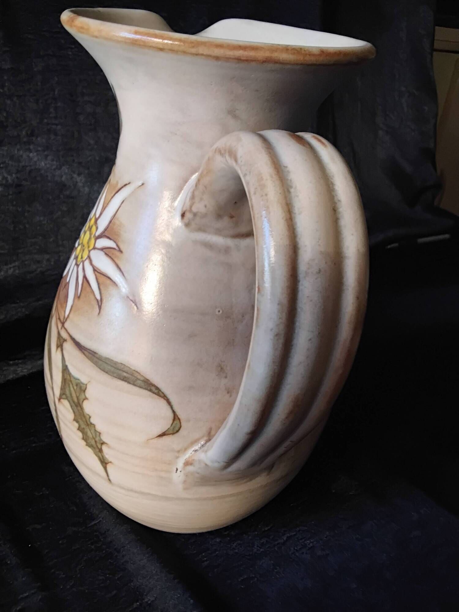 Jug signed in ceramic by Fonck and Matéo made in Valauris.