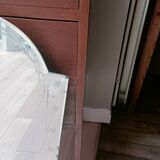 Art Deco beveled engraved mirror