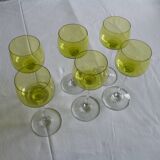 Suite de 6 verres à pied Baccarat