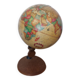 Globe terrestre lumineux vintage, San-Globe Denmark, 1981