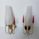 Lunel House wall lights frosted glass 1960s