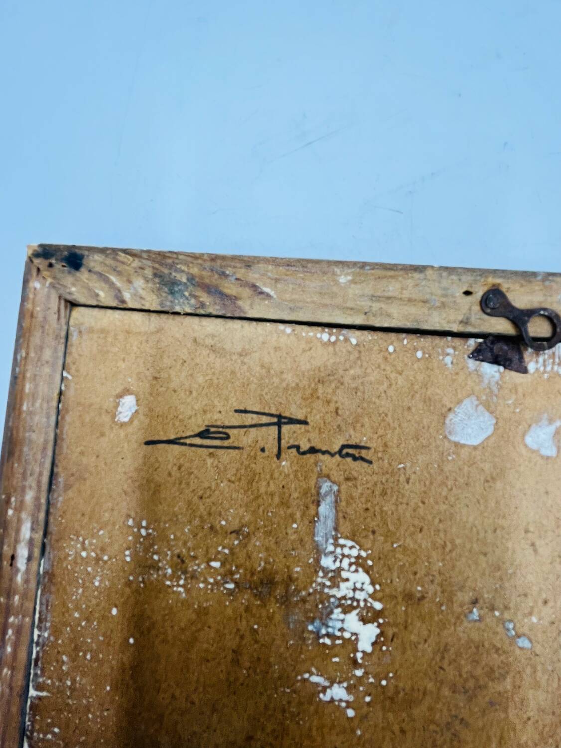 Painting head of a woman signed