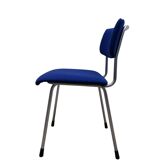 Chaise Gispen 1231 en tissu bleu, années 1960