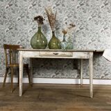 Farmhouse table with extension