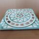 Robert Picault dyed ceramic flat 1950s 60s