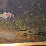 Oil on canvas "The Groom", signed canvas of the beginning of the last century