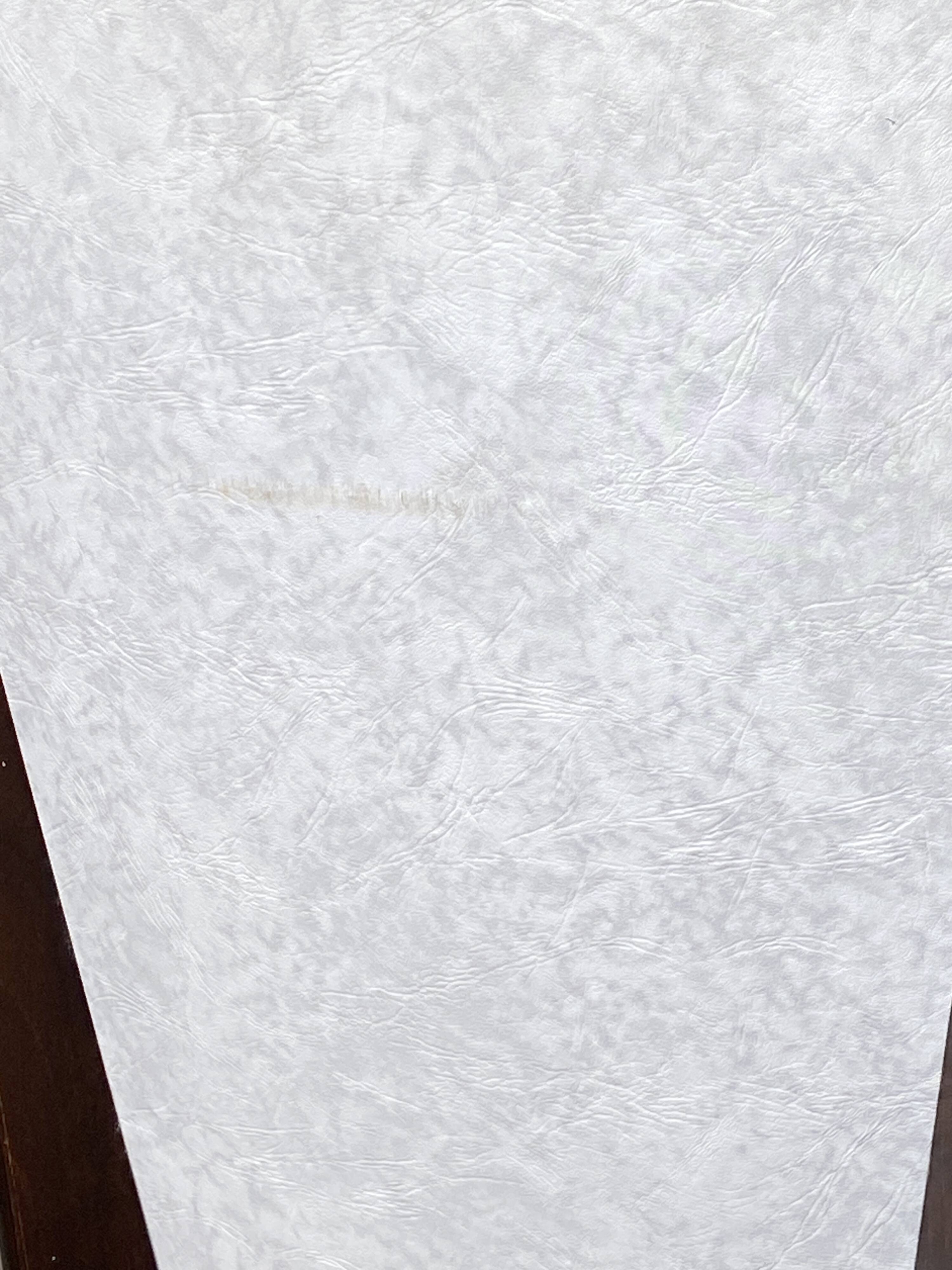 Set of 4 elegant French chairs Scandinavian style vintage 1960 imitation leather