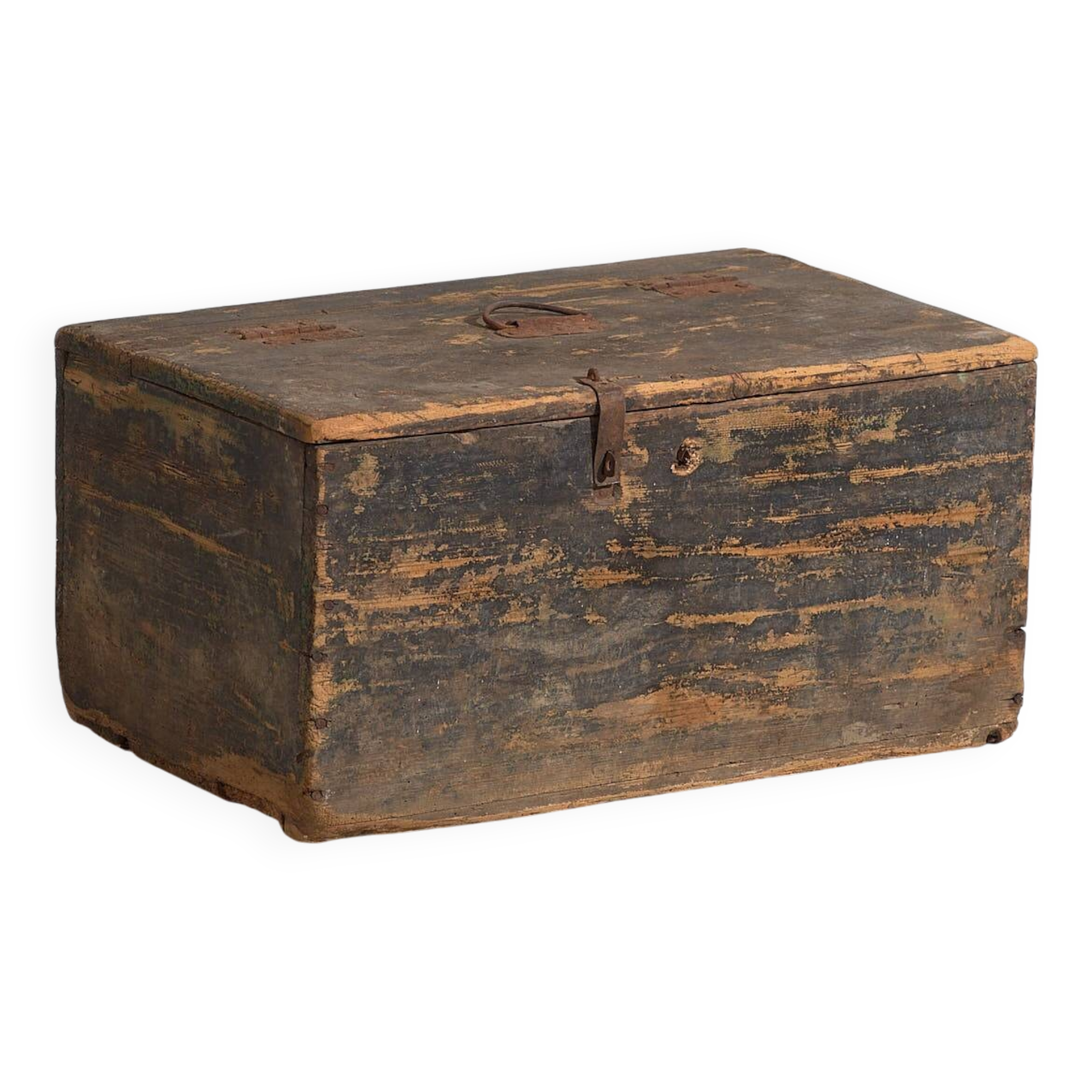 Old cobalt blue ammunition chest (c.1900) #64