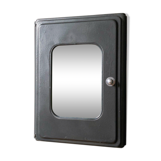 Black and chrome medicine cabinet