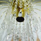 murano and crystal drops chandelier