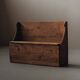 Larch and solid pine storage bench, Folk Art, Savoy, 1950