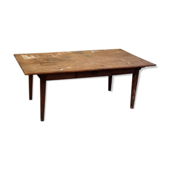 Table bois avec 1 tiroir