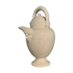 Large white faience jug with a satyr head spout, 19th century.