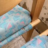 Set of 6 oak chairs with armrests Ate Van Apeldoorn