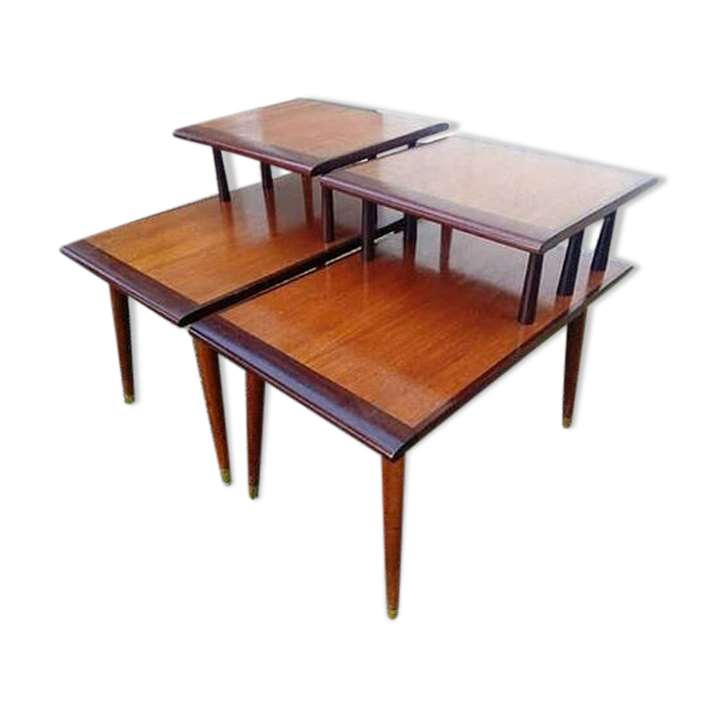 Pair of tables vintage piece of couch Scandinavian years 50-60