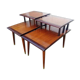 Pair of tables vintage piece of couch Scandinavian years 50-60