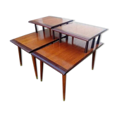 Pair of tables vintage piece of couch Scandinavian years 50-60