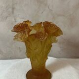 Daum glass paste vase