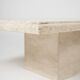 Table basse en travertin vintage 1980