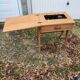 Sewing desk foot compass machine singer