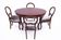 Antique table with chairs, Northern Europe, around 1870.