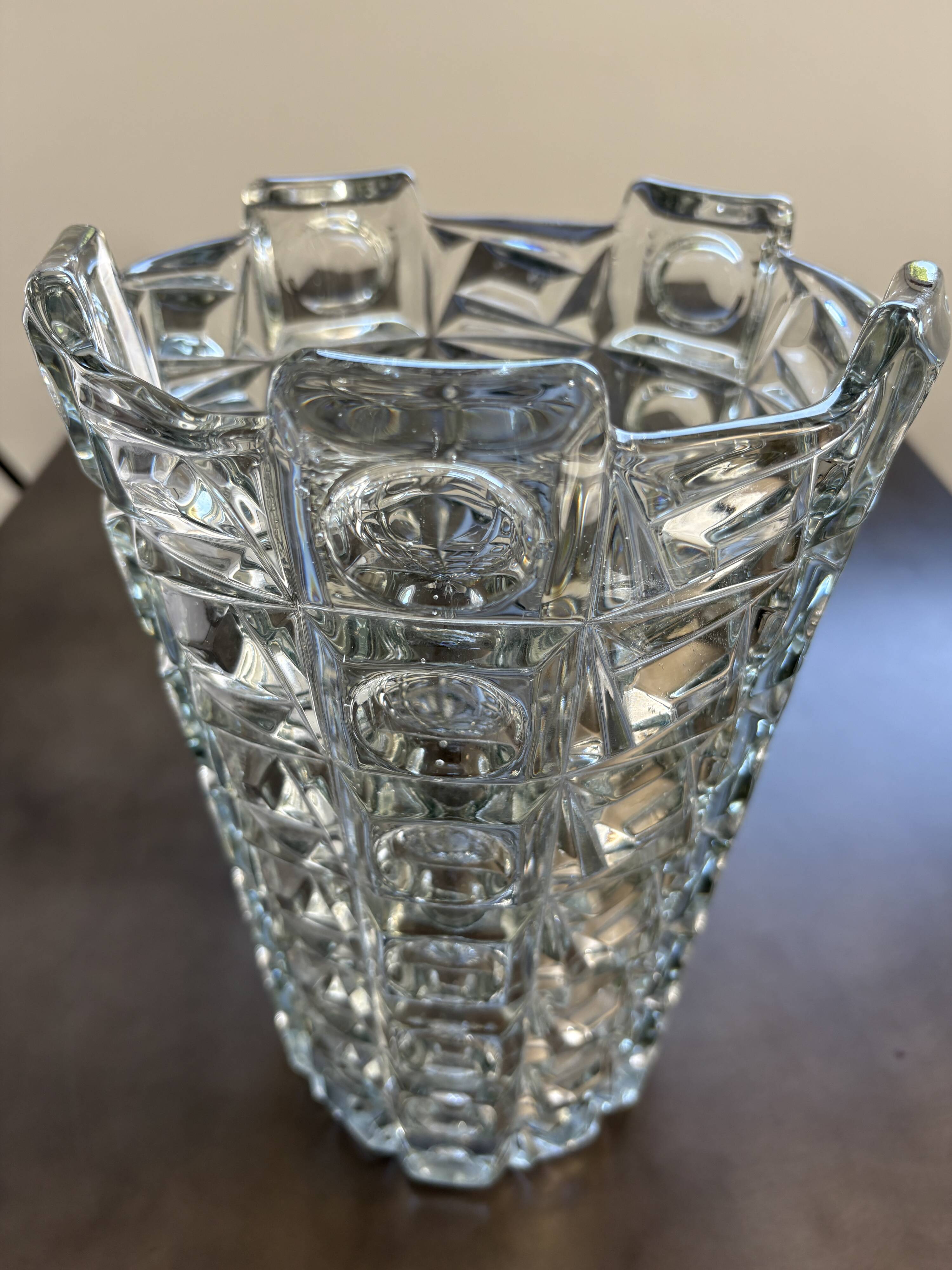 Sklo Union Libochovice crystal vase