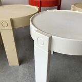 Suite of 3 stackable gigognes tables, made in holland, 1970