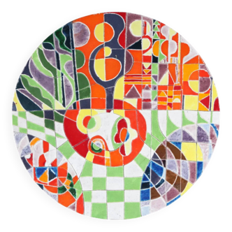 Ceramic artwork from the ABN building, Netherlands 1970