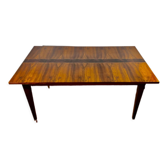 table 1960 marqueterie de bois précieux avec rallonges